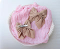 Tan Coquette Bow