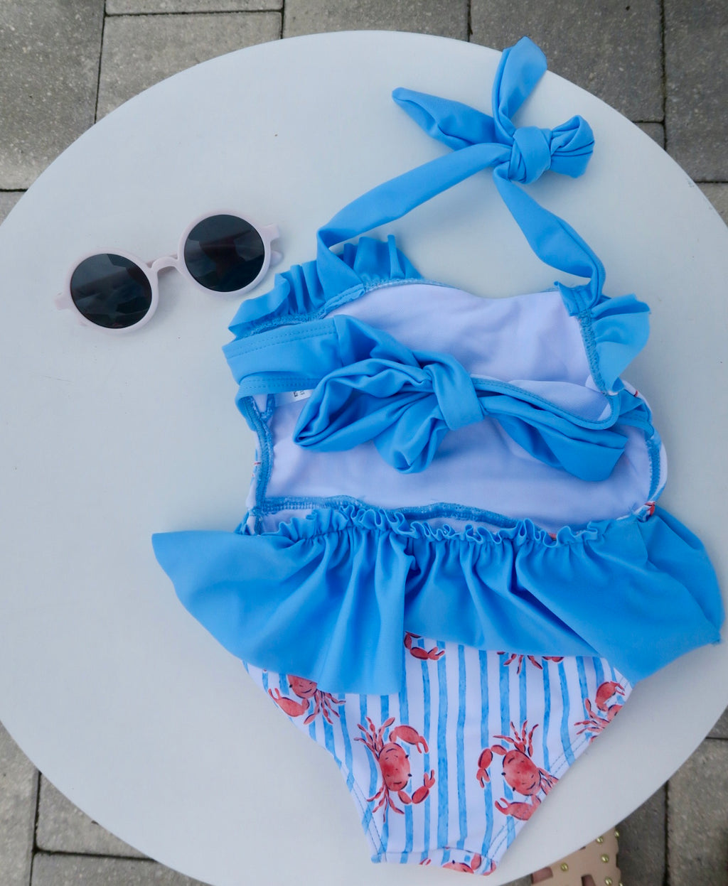 Crab Ruffle Swimsuit