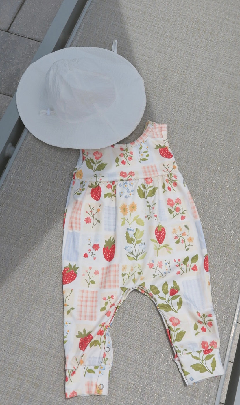 Strawberry Blossom Romper