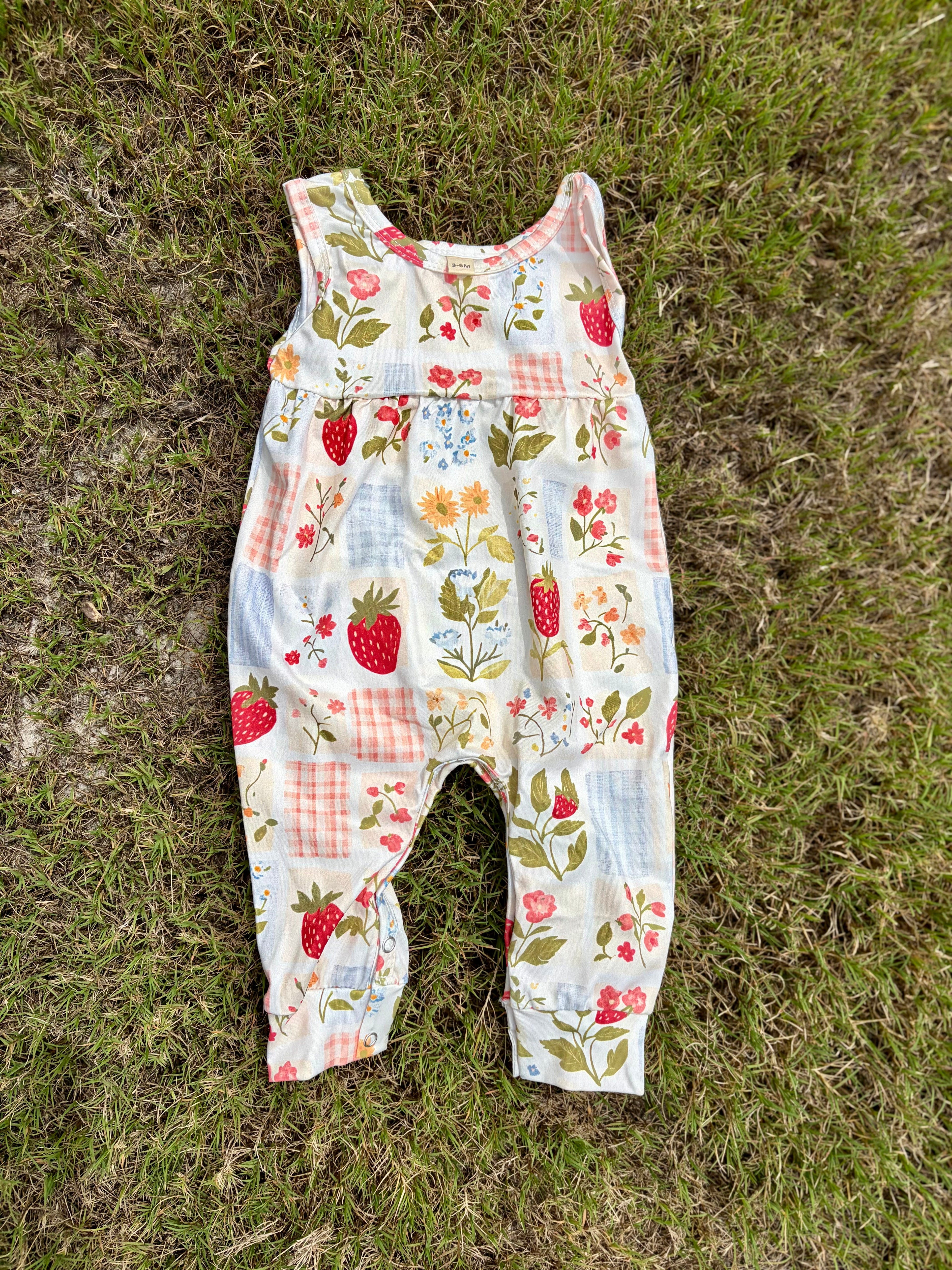 Strawberry Blossom Romper
