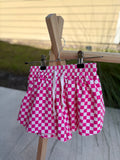 Pink Checkered Skort